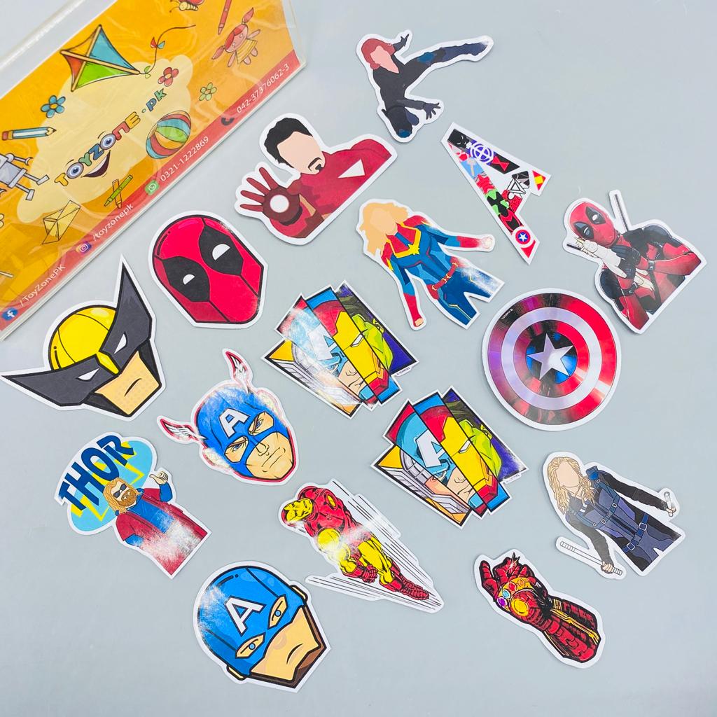 amazing-super-hero-marvel-sticker-12-pcs