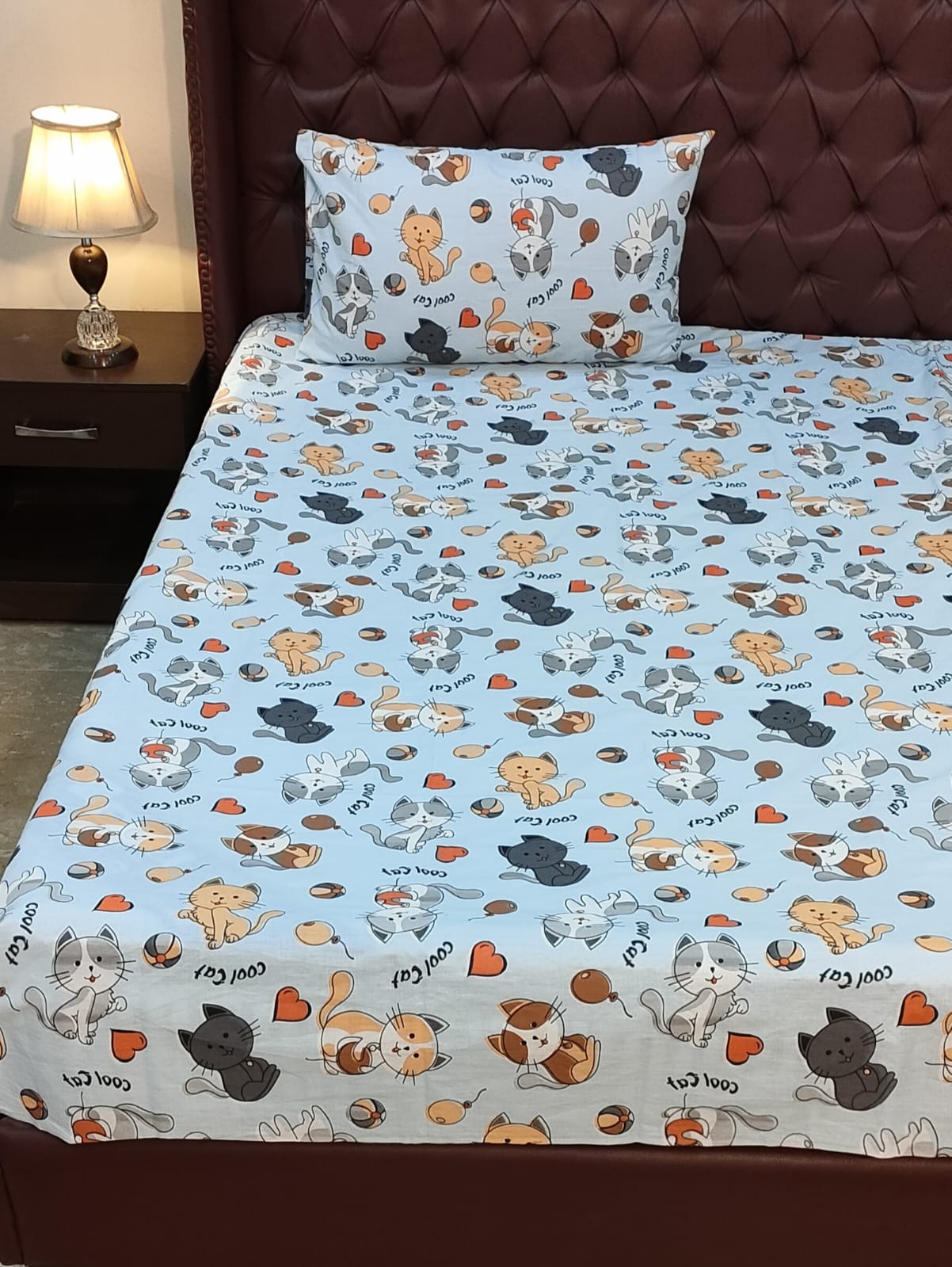 cool-cat-kids-bed-sheet