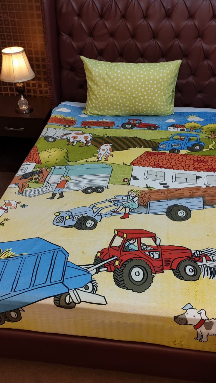village-kids-bed-sheet