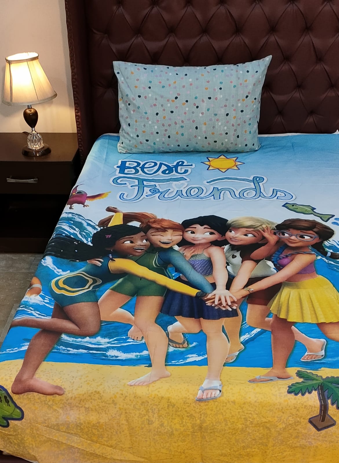 best-friends-kids-bed-sheet