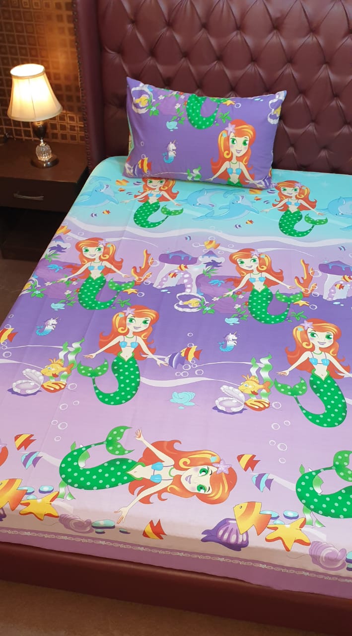 mermaid-kids-bed-sheet