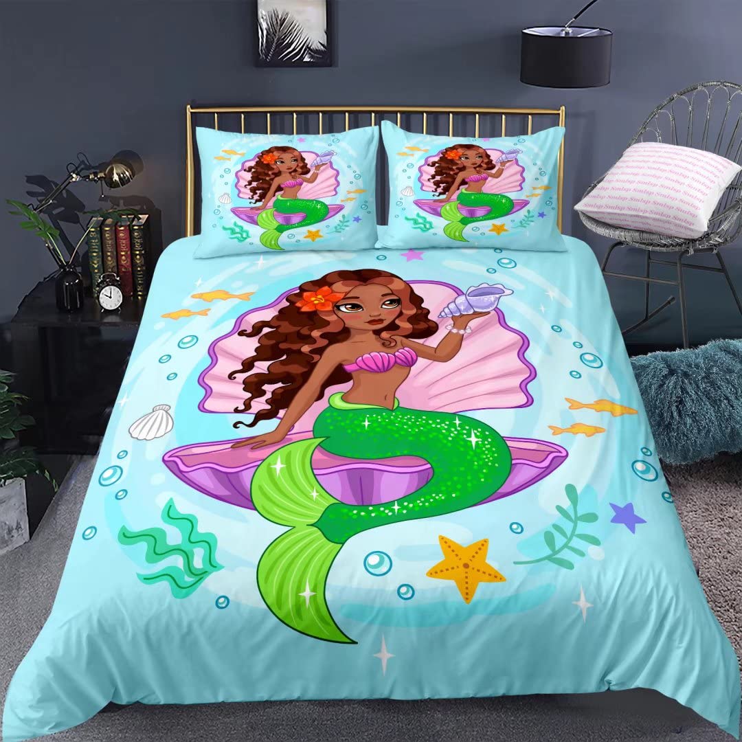 beautiful-mermaid-kids-bed-sheet