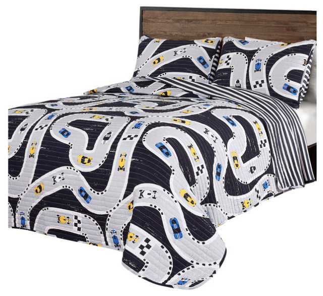 track-kids-bed-sheet